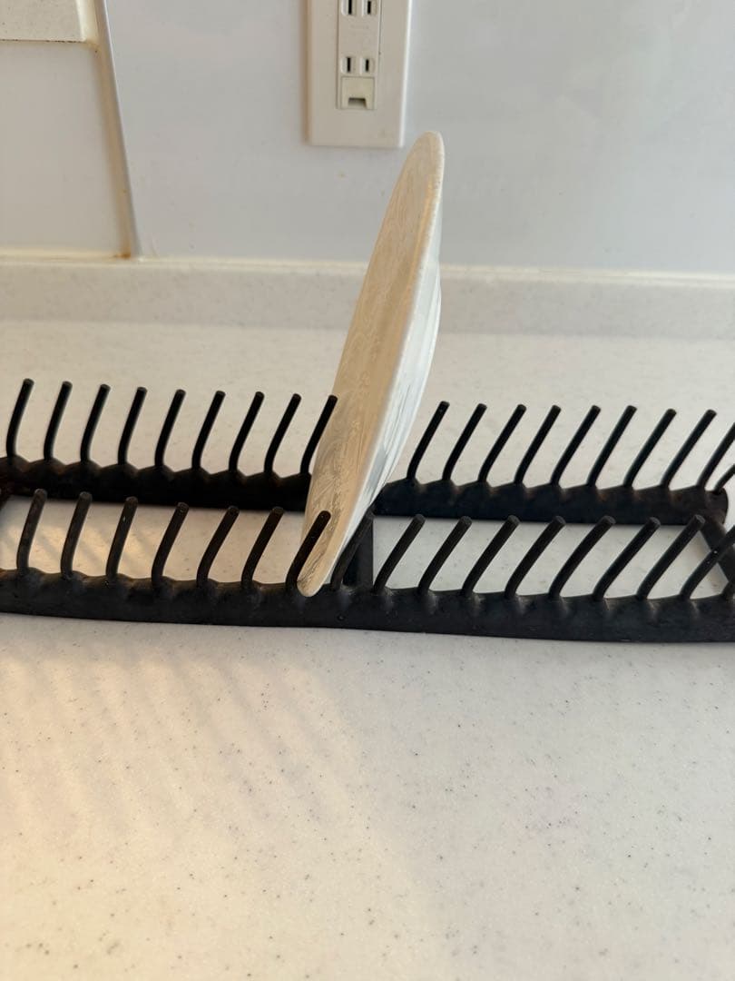 フランス　アンティーク　皿立て　プレートスタンド　アイアン　クレイユモントロー