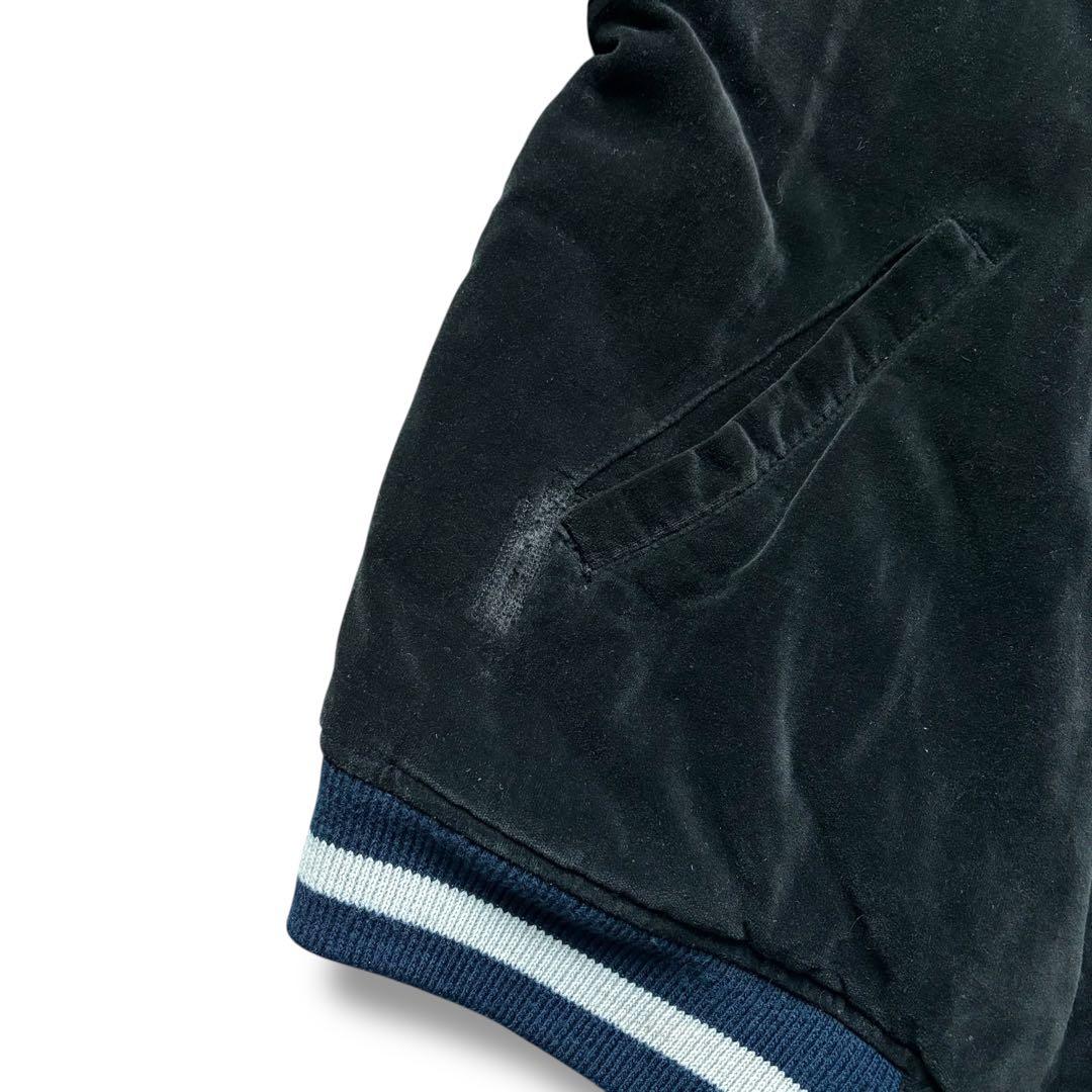 別珍 スカジャン スーベニアジャケット タイガー 虎 ドラゴン キルティング 黒