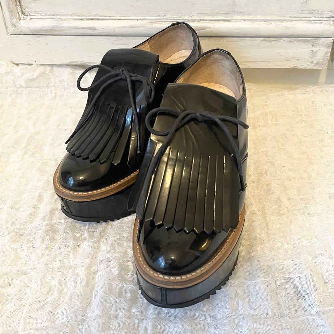 Vivienne Westwood パテントレザーゴルフシューズ　タッセル　厚底