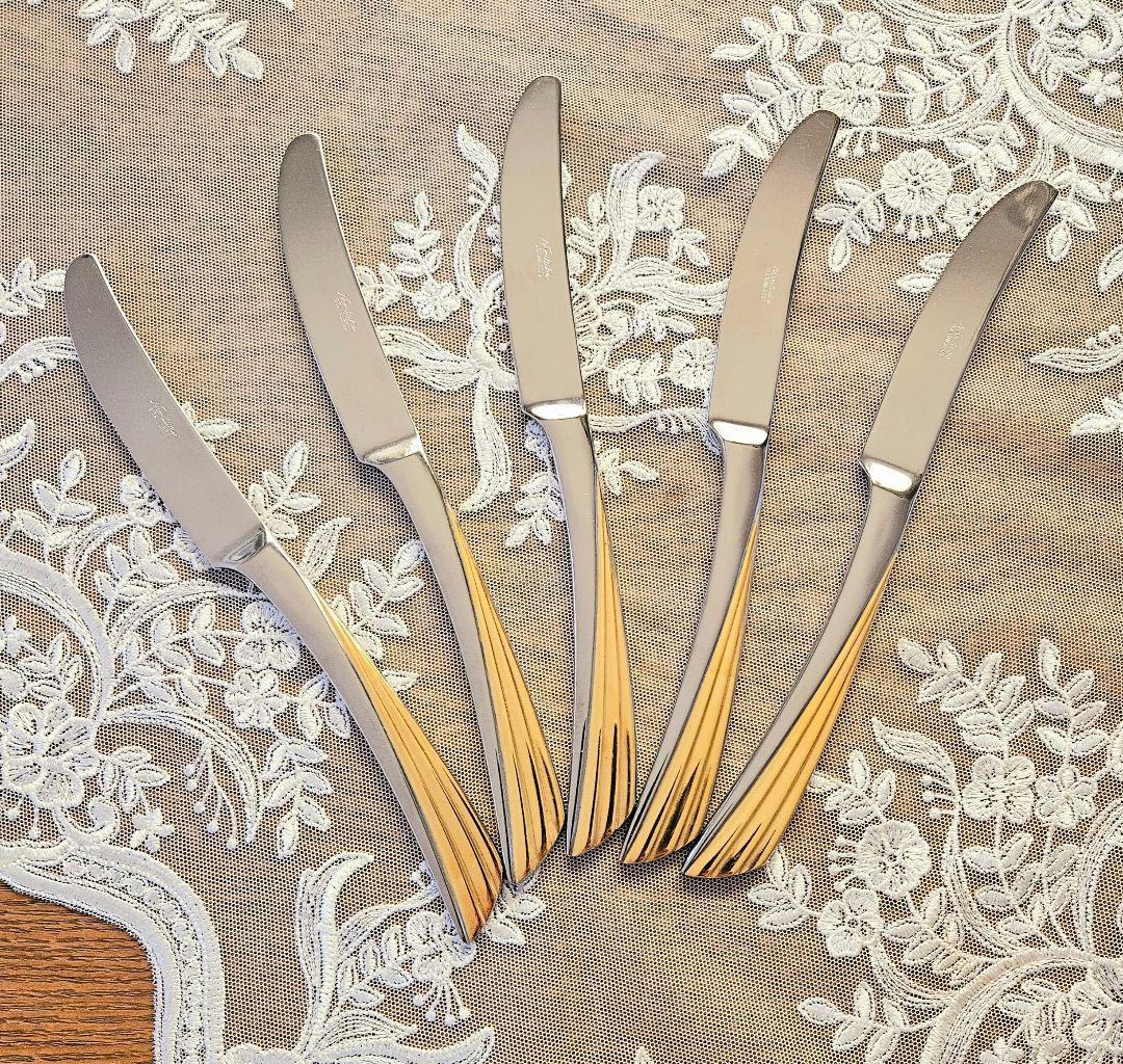 廃盤品 Noritake ノリタケ ゴールドウイング 金彩 カトラリー 15本