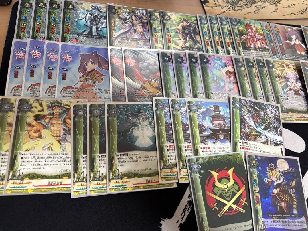 バディファイト　電神デッキ　スリーブ付き