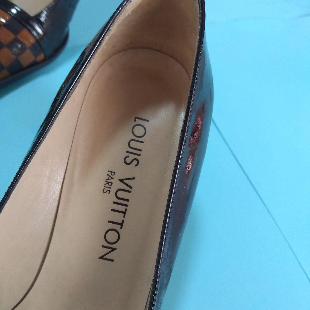 LOUIS VUITTON チェック柄 ハイヒール