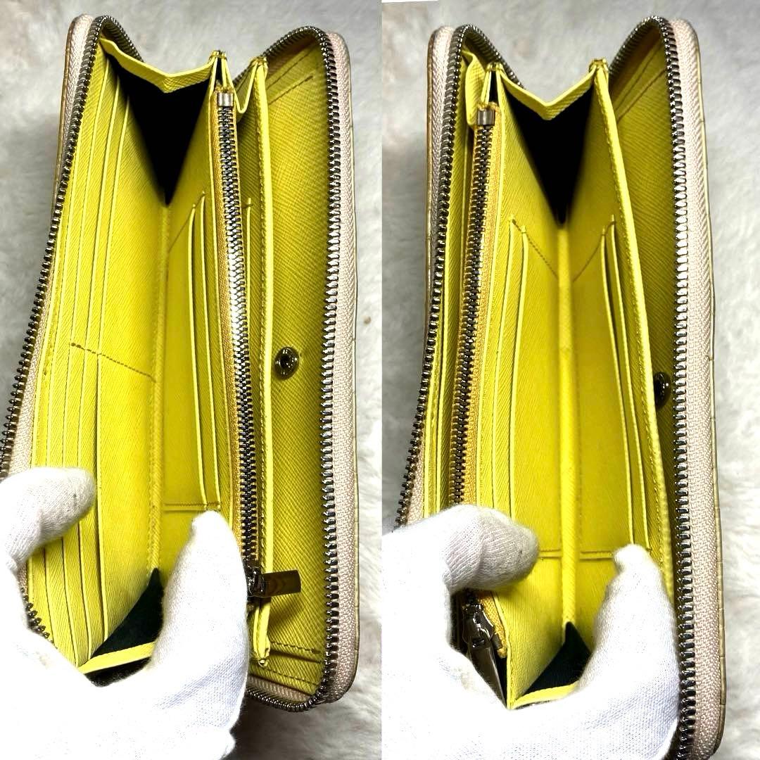 【かつ】✨美品✨ヒマラヤ　クロコダイル　鰐革　長財布　ホワイト