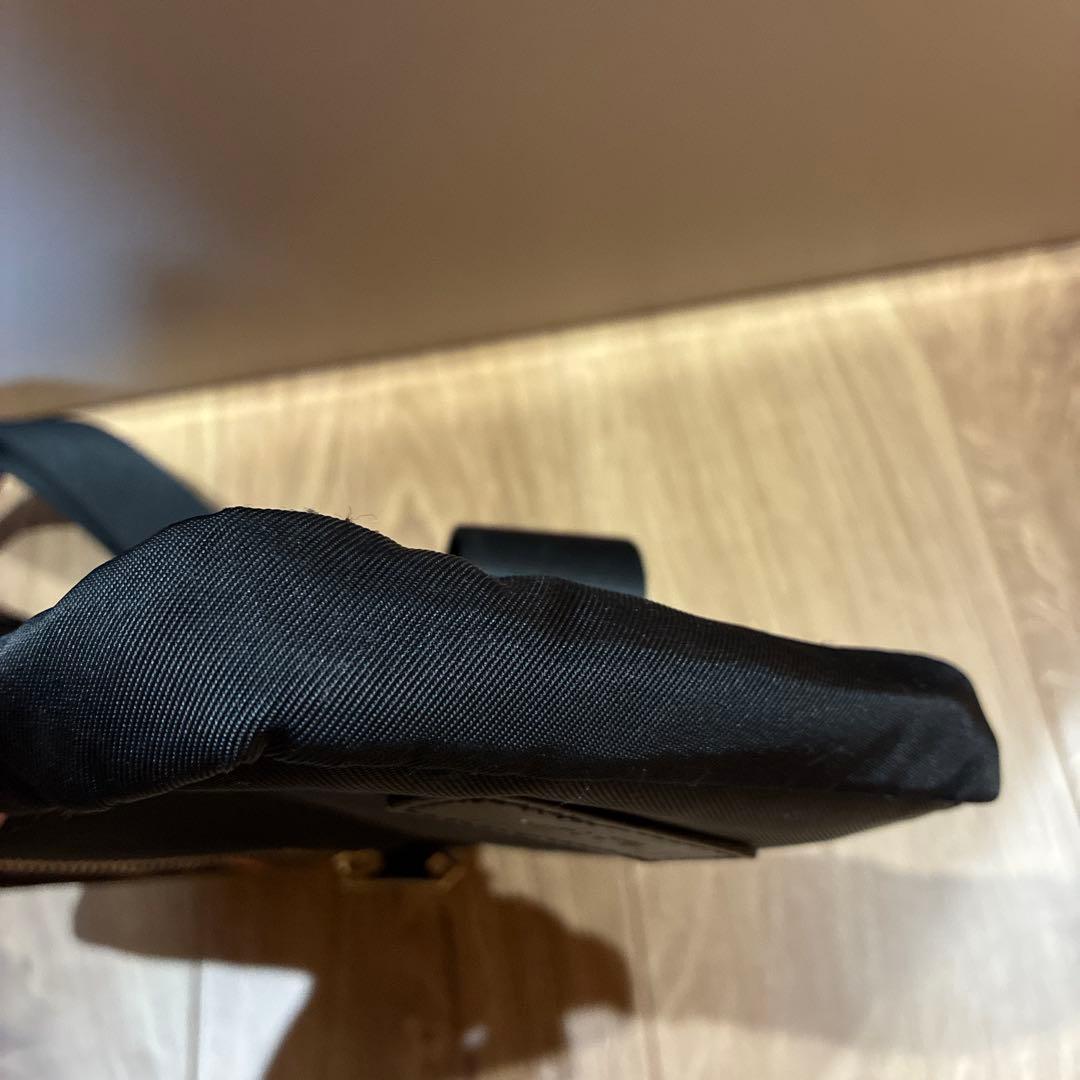 【美品】ポールスミス マルチストライプ ボディバッグ ブラック ロゴ