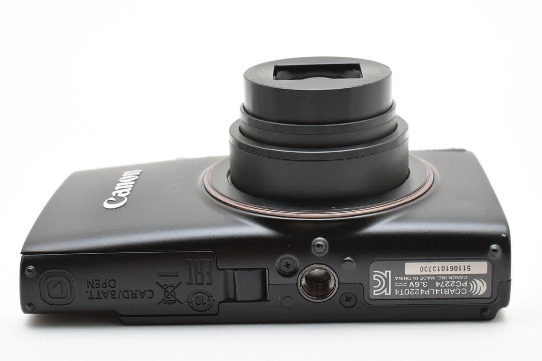 【美品】キヤノン CANON IXY 650 ブラック コンパクトデジタルカメラ