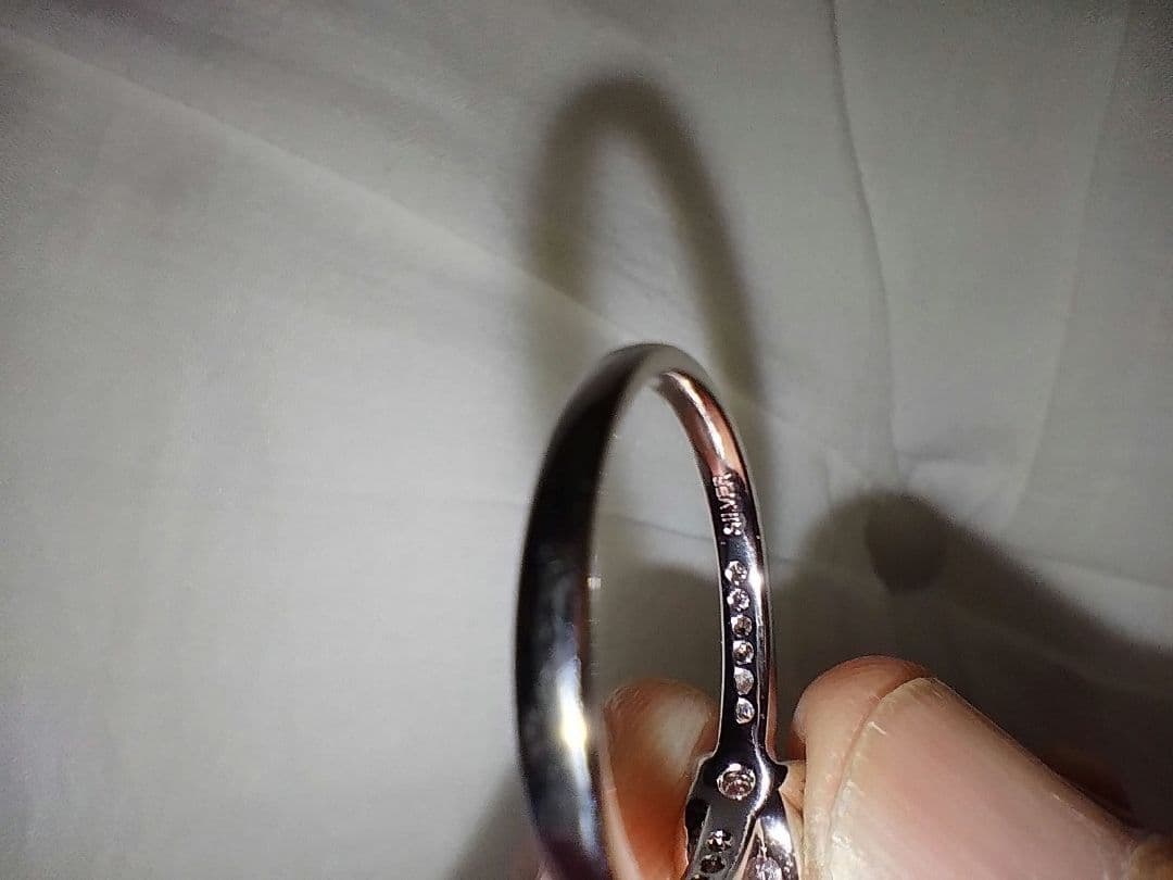 リボン　SILVERリング