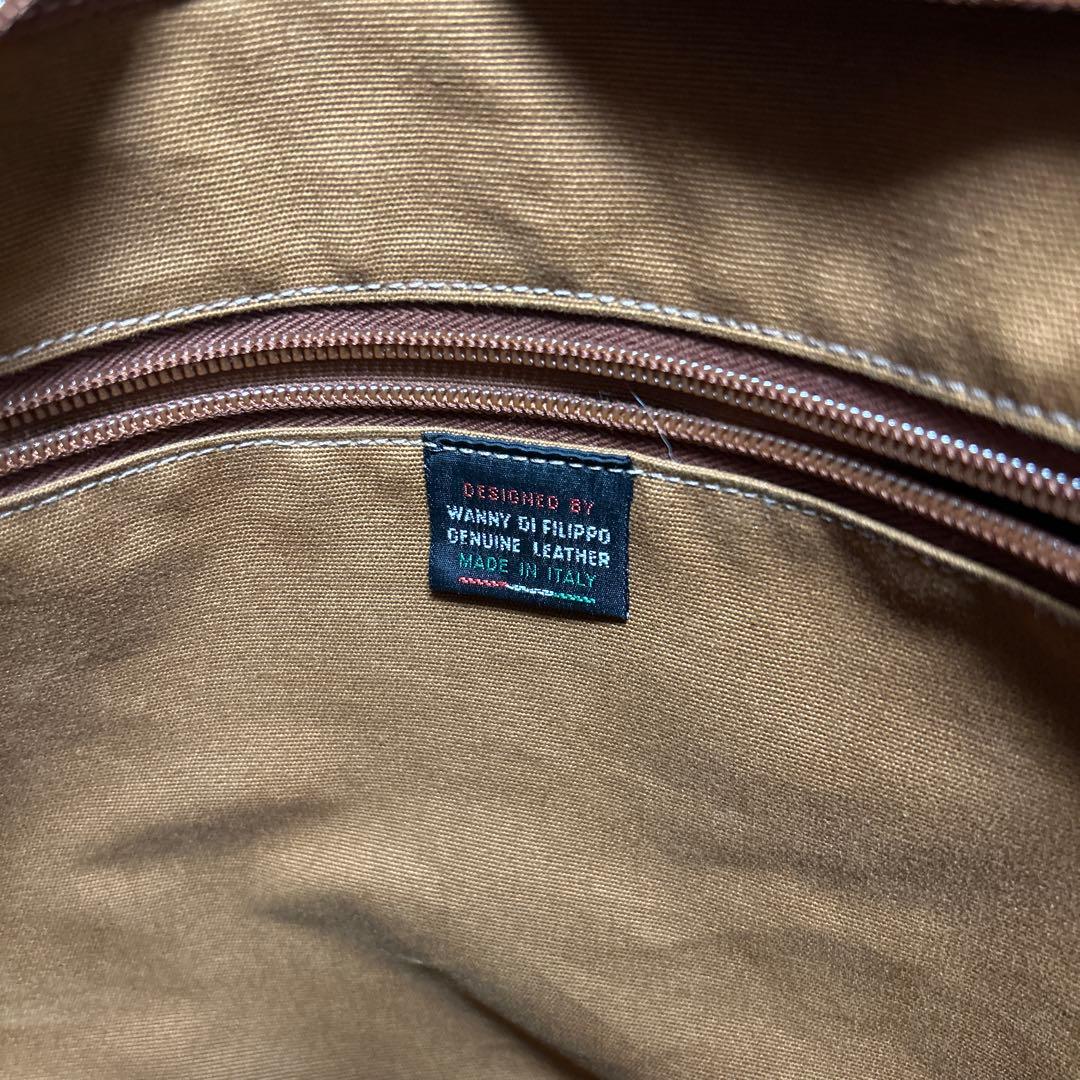 IL BISONTE ボストンバッグ ブラウン キャンバス