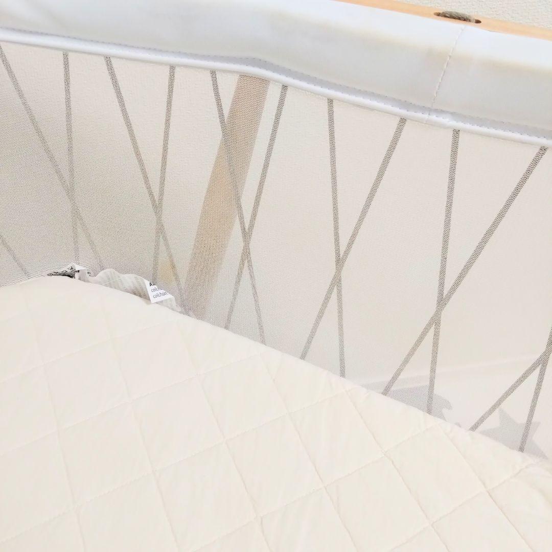 チャーリークレーン　ベビーベッド　ゆりかご　クミクリブメッシュ⭐︎