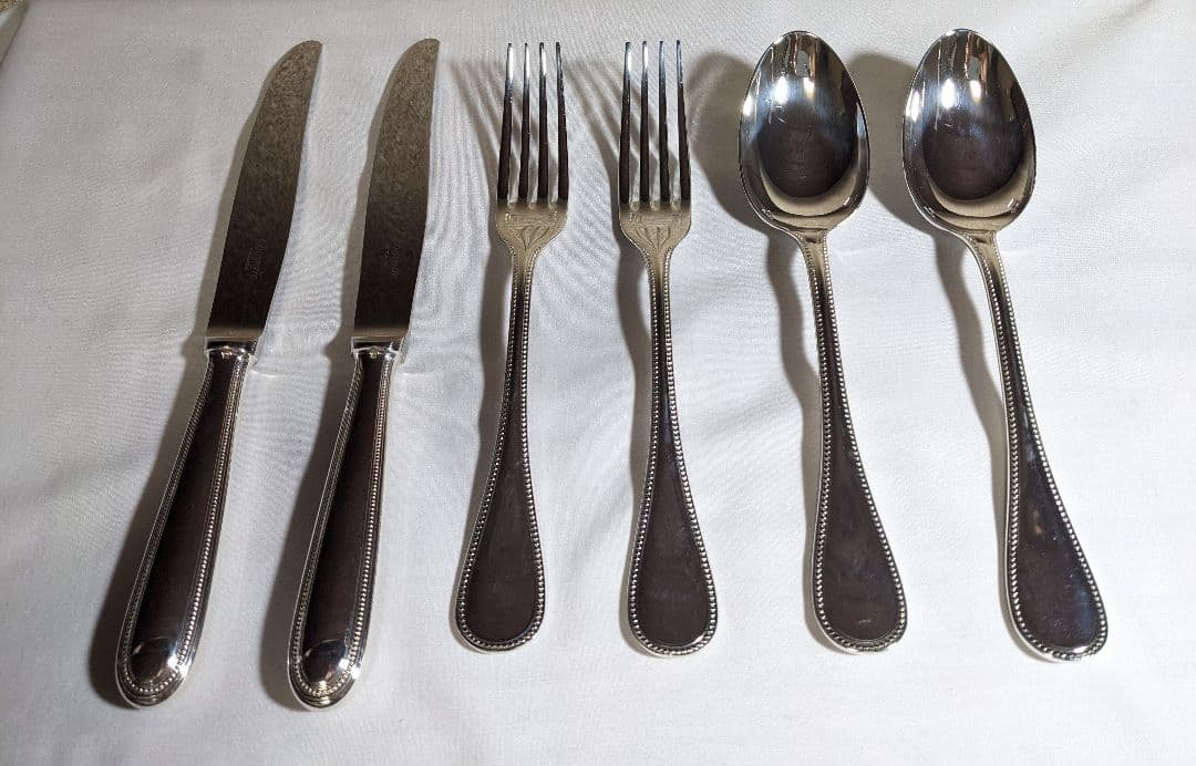 クリストフル　スプーン・フォーク・ナイフ6本セット