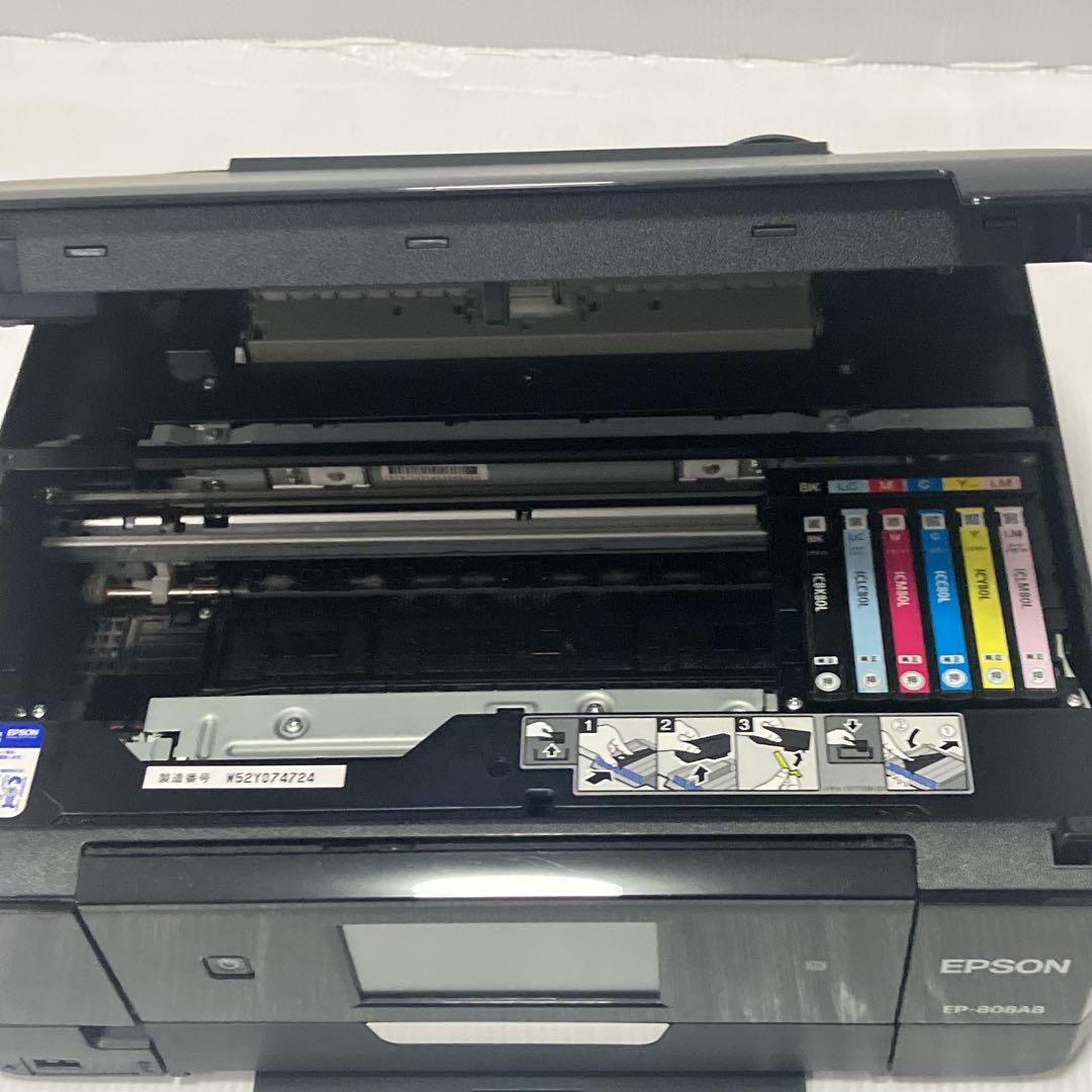 【ジャンク品】EPSON プリンター　EP-808AB ブラック　エプソン