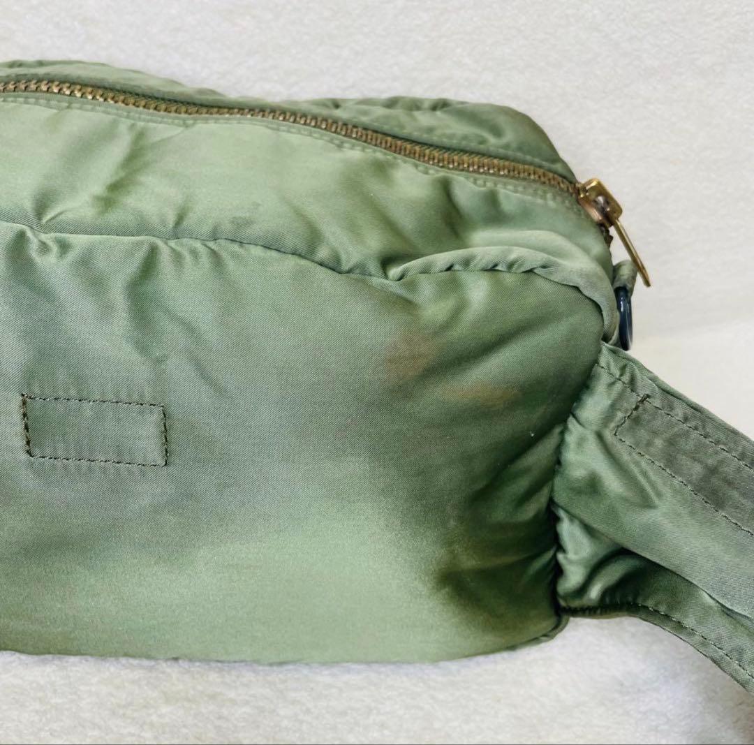 ポーター タンカー 2wayウエストバッグ ショルダー セージグリーン