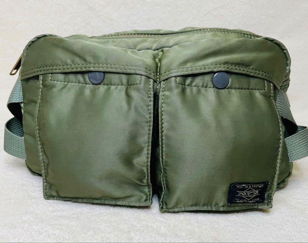 ポーター タンカー 2wayウエストバッグ ショルダー セージグリーン