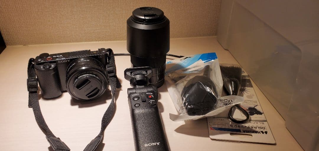 ZV-E10 本体・望遠レンズ・自撮り棒・その他アクセサリ