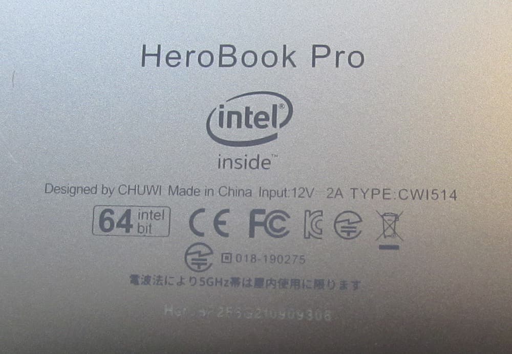 JAFU CHUWI HeroBook Pro 14.1 インチ