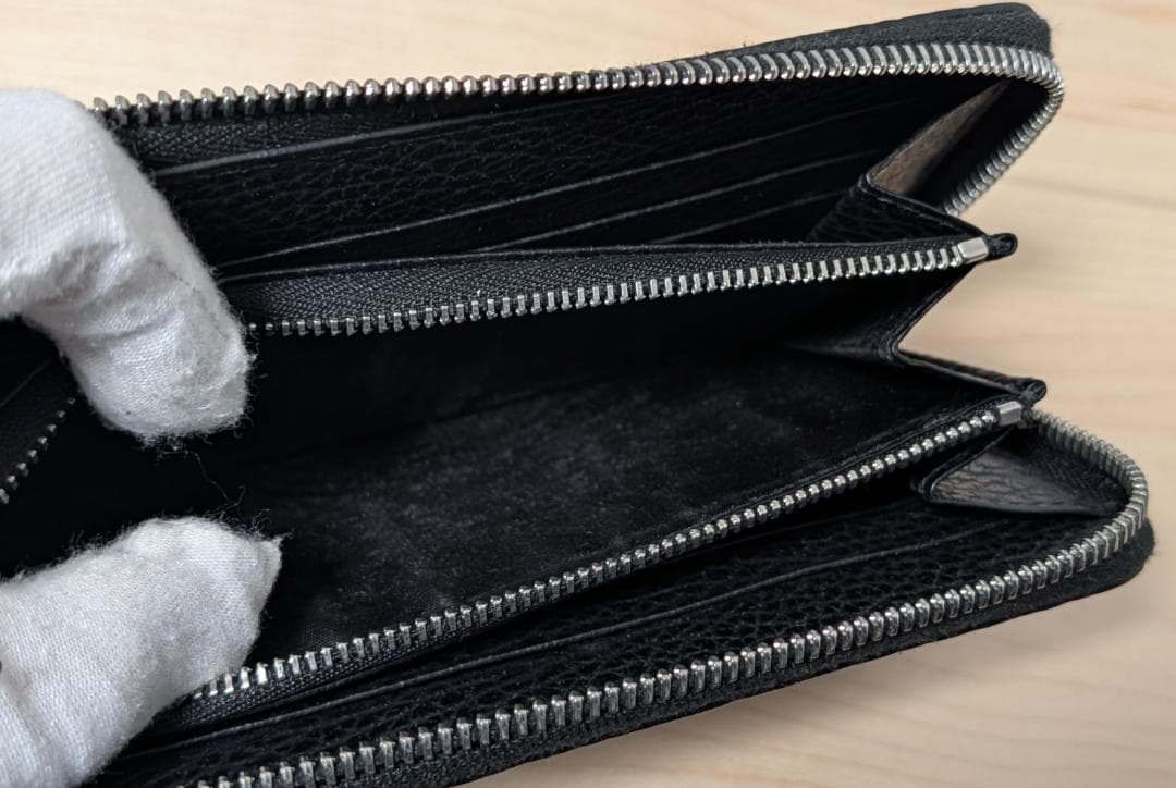 美品 Maison Margiela 4ステッチ グレインレザー 長財布