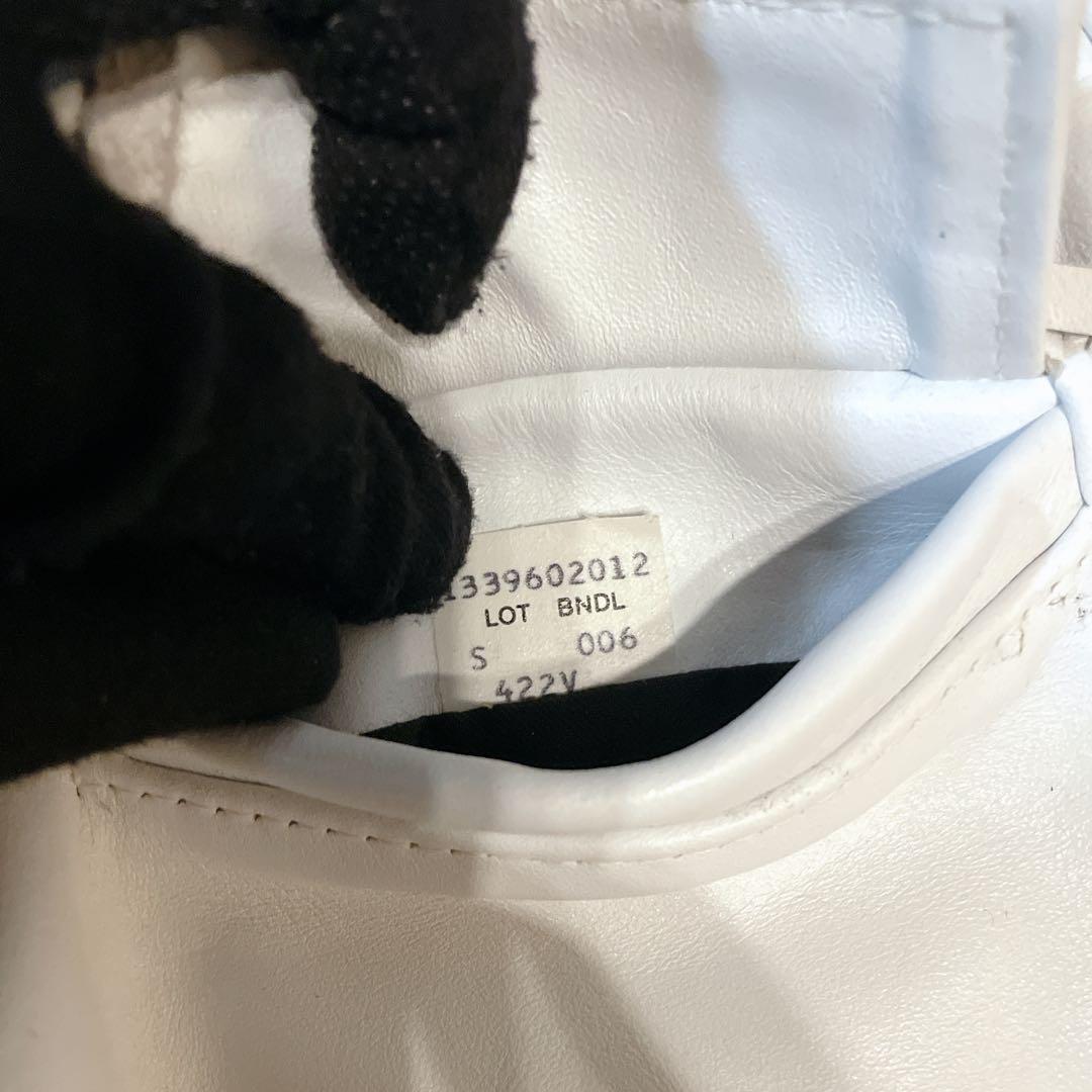 希少✨Schott レザーベスト コンチョ ホワイト USA製 Sサイズ 90s