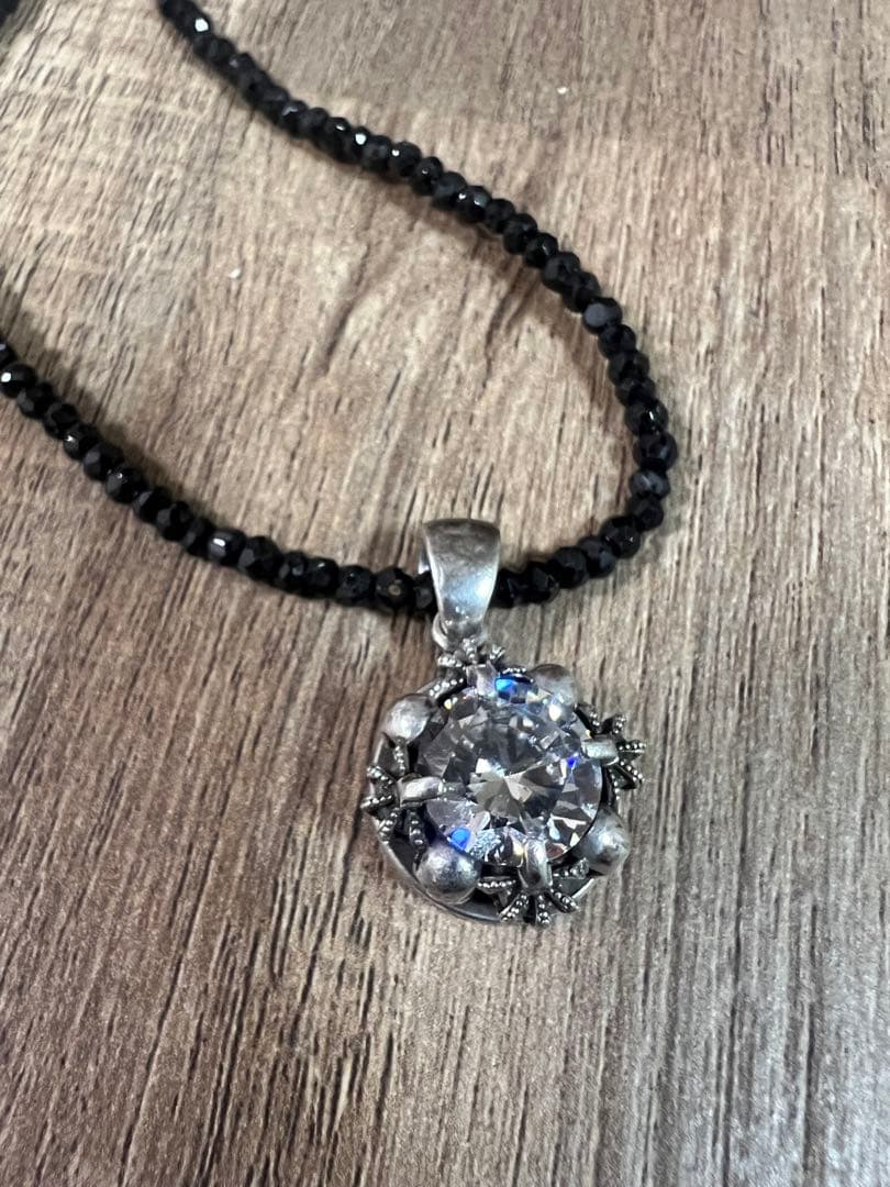 姫神 ジャスティンデイビス　ペンダントトップ　クロス　スカル　ジルコニア