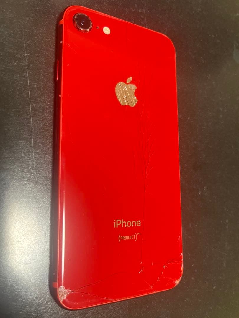Apple iPhone 8 レッド　傷あり 256GB simなし