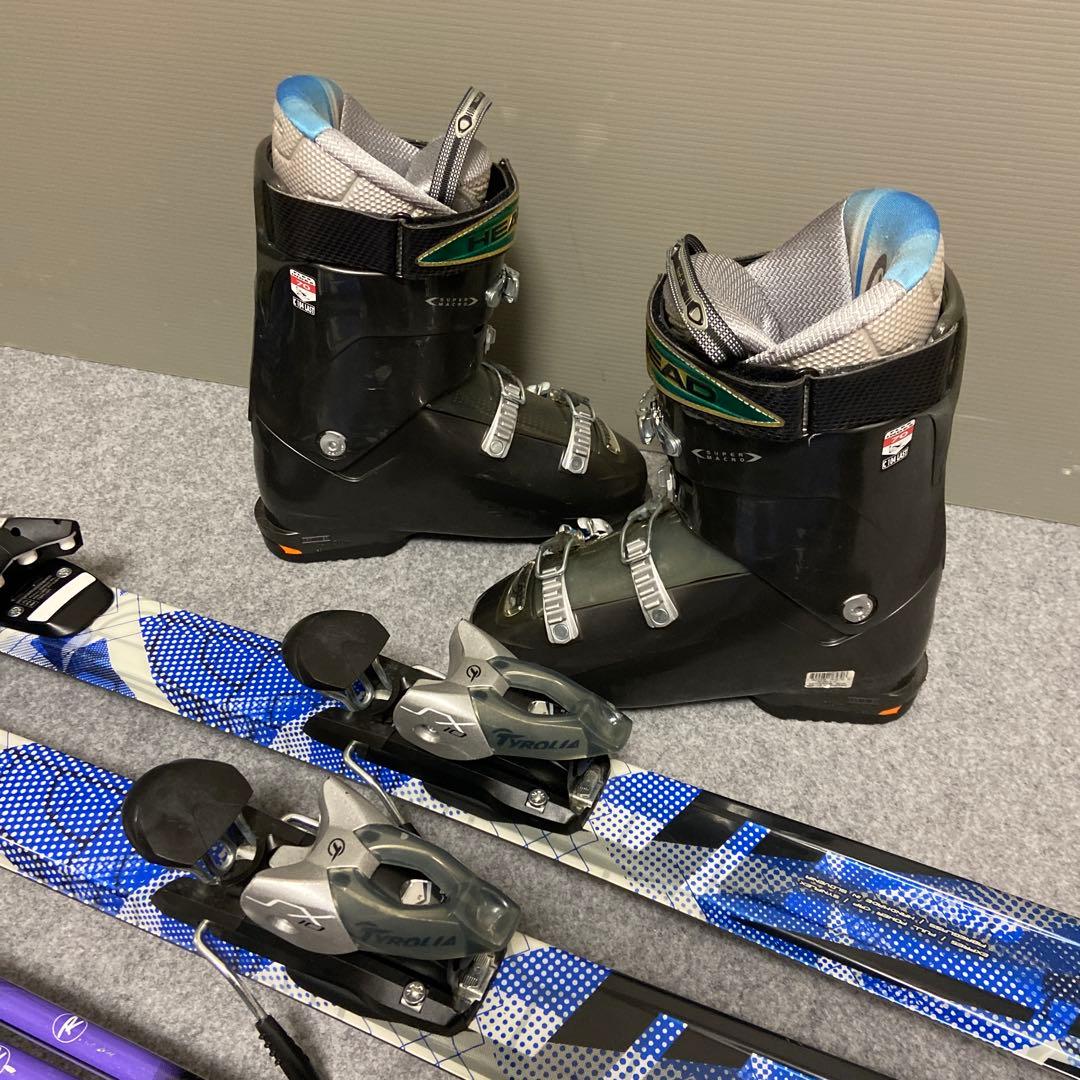 ★メンテナンス済　大人スキーセット　板160cm ブーツ26cm