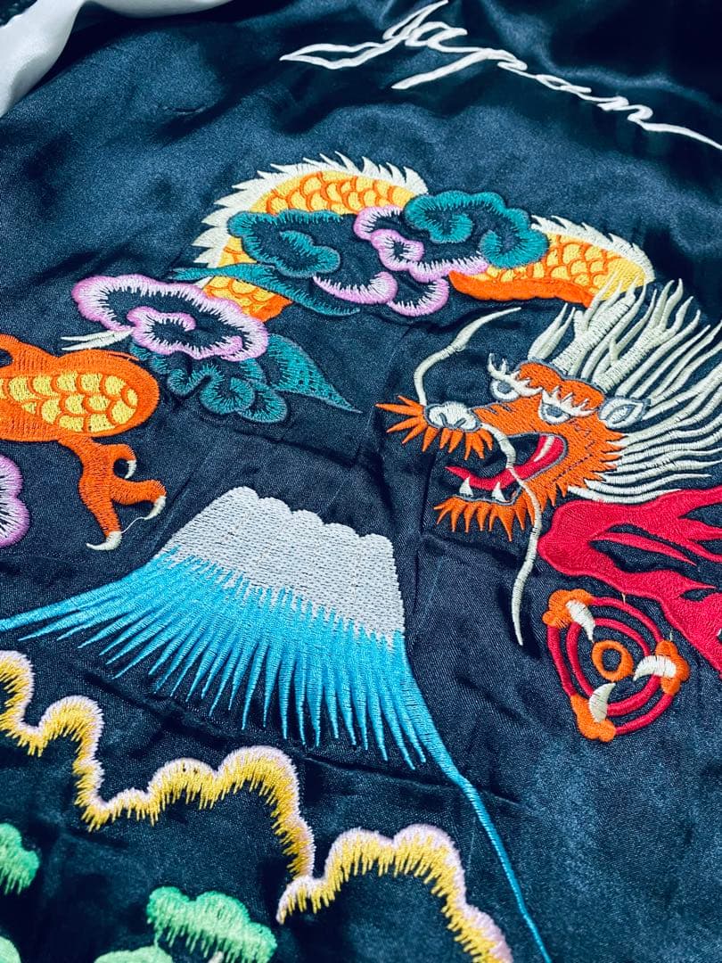 Humber 日本限定 2面用 虎龍 サテン unisex vintage