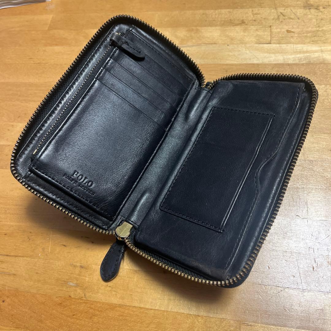 最終値下げ　Polo Ralph Lauren ブラック財布　本革