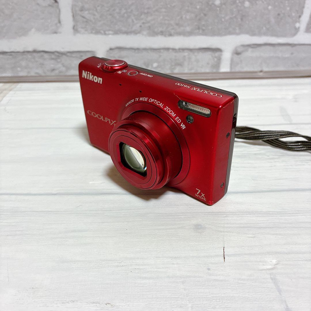 美品　二コン Nikon COOLPIX S6100 レッド