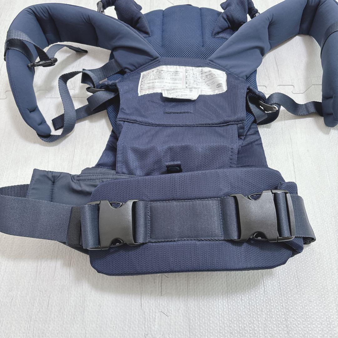 アンジェレッテ ベビーキャリア オン ネイビー 抱っこ紐 ヒップシート