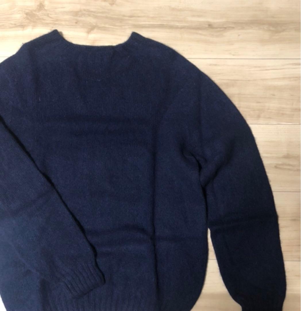 インバーアランニット　英国製　ネイビー　サイズ40