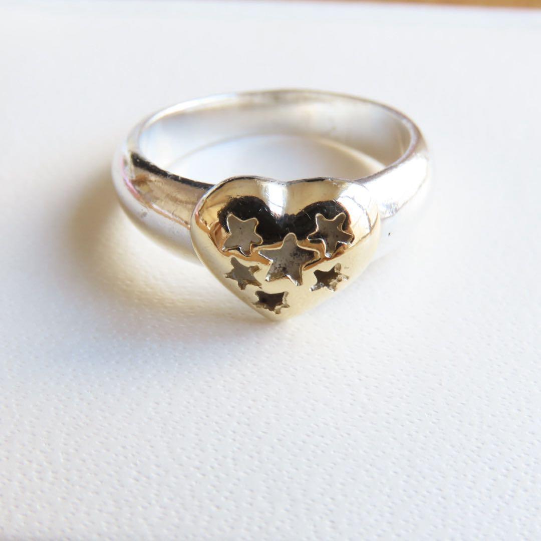 フォリフォリ　925 750 リング　13号　シルバー　k18 コンビ