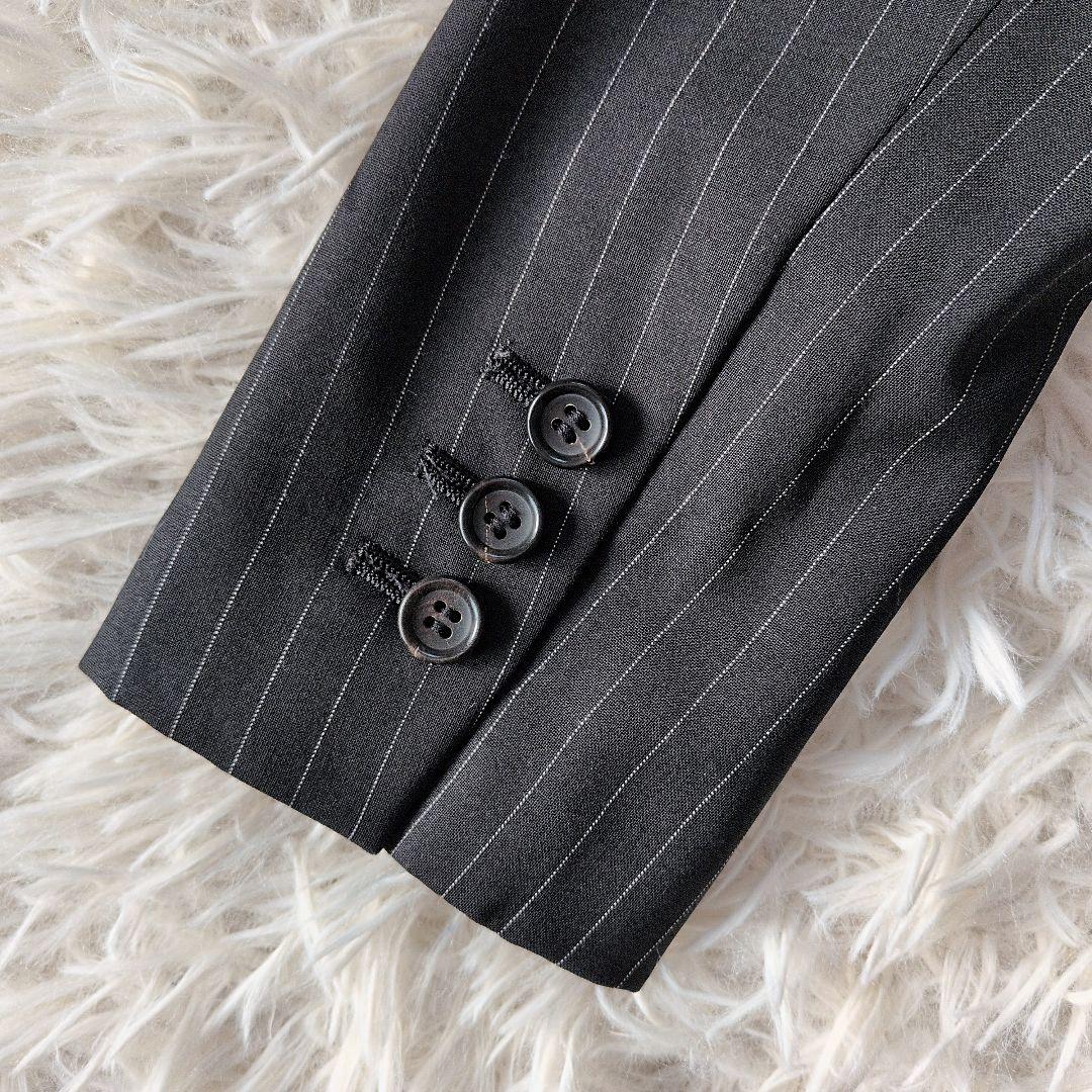 日本製 セオリーリュクスꕤストレッチ セットアップ ストライプジャケット パンツ