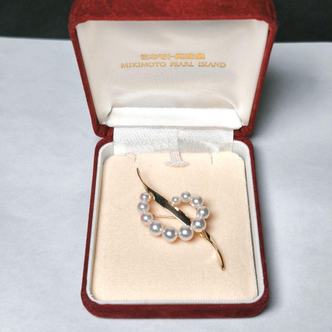 【美品 最高級】ミキモト ブローチ パール サークル K18 愛子様 ご着用 箱