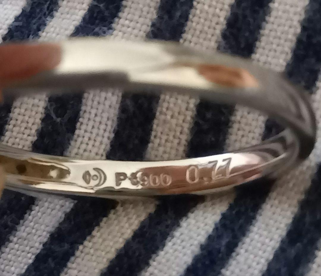 美品★TASAKIのアクアマリン✕ダイヤ PT900 指輪 10号リング 刻印有