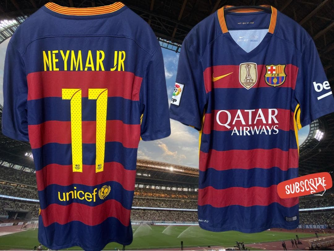 【ネイマール#11】バルセロナ ユニフォーム 15/16 Sサイズ