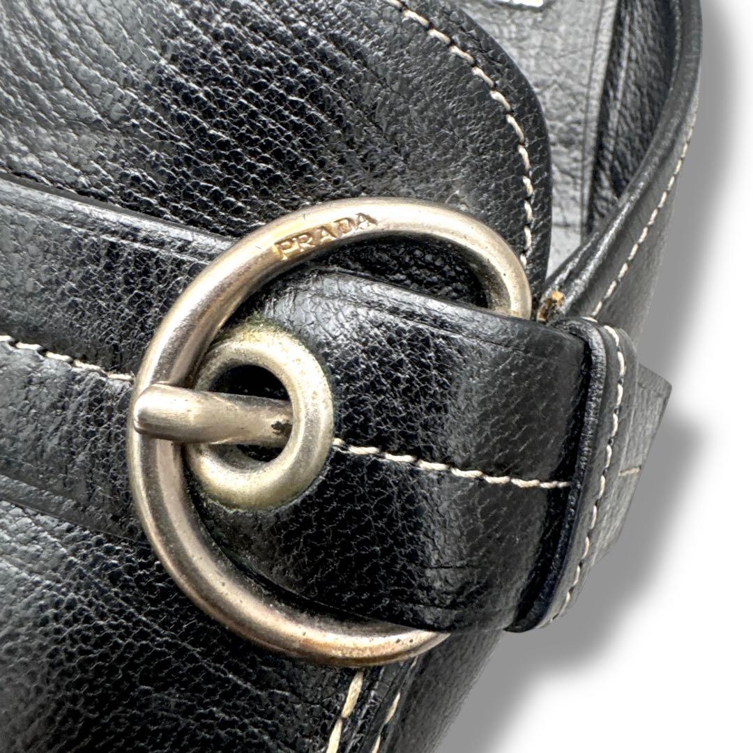 靴 Prada Leather Mule 37 Replaced Heels