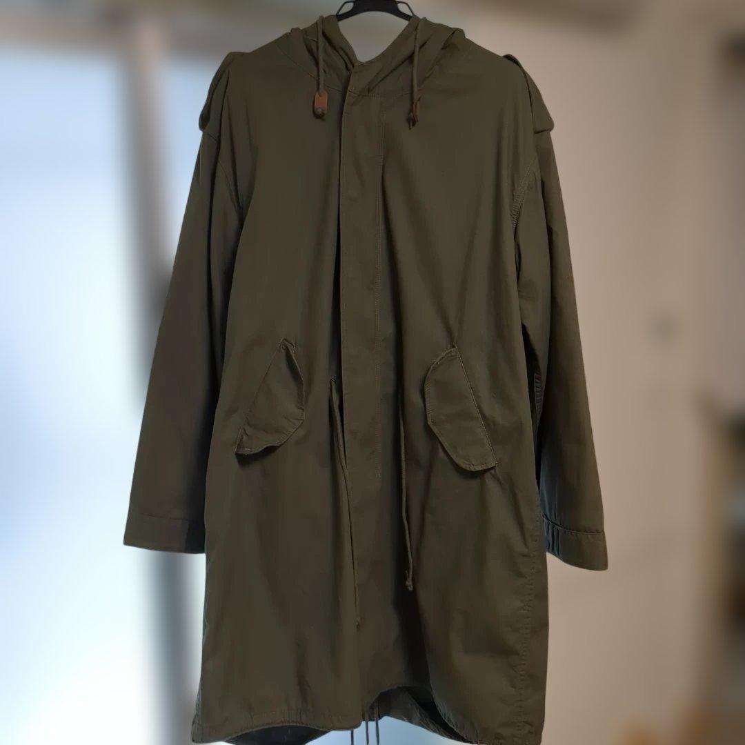 ヒューストン オリーブ フード付き モッズコート 青島モデル 新品！定番！