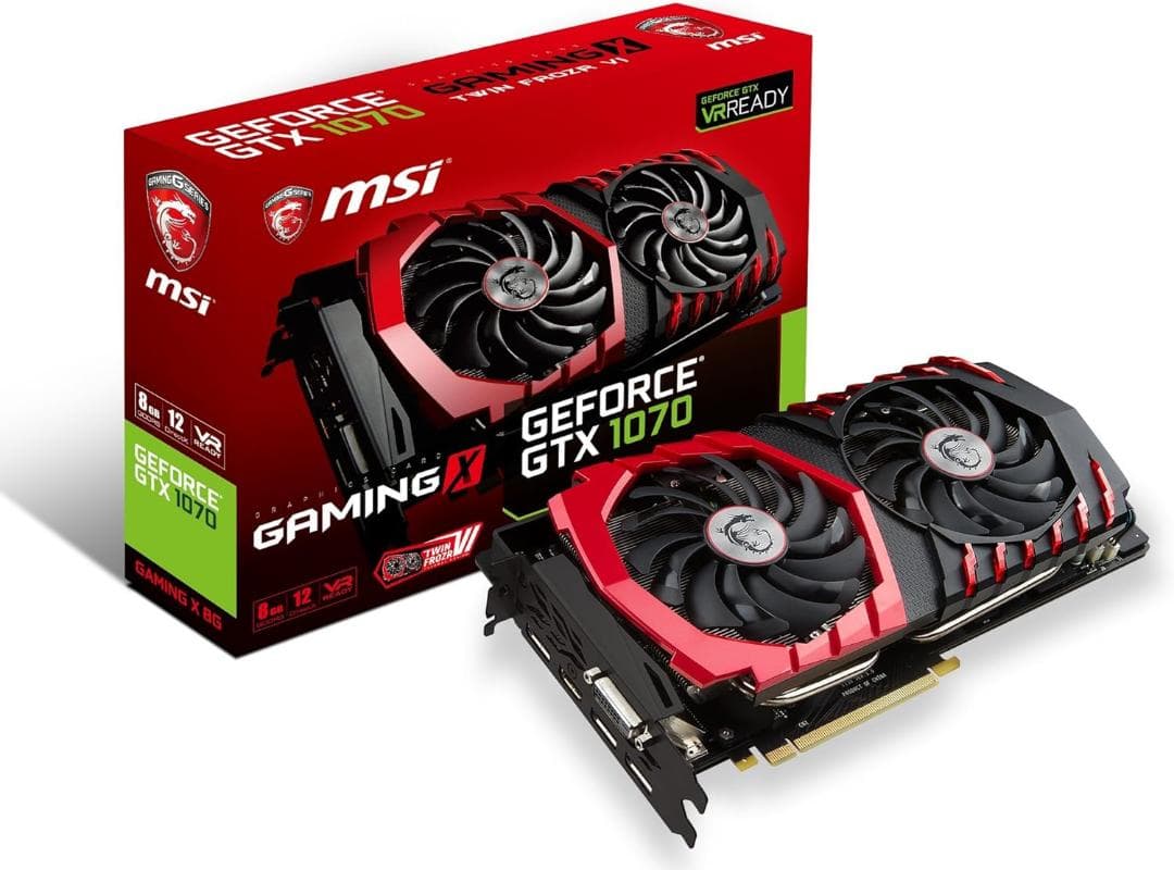MSI GeForce GTX 1070 GAMING X 8G（箱あり）