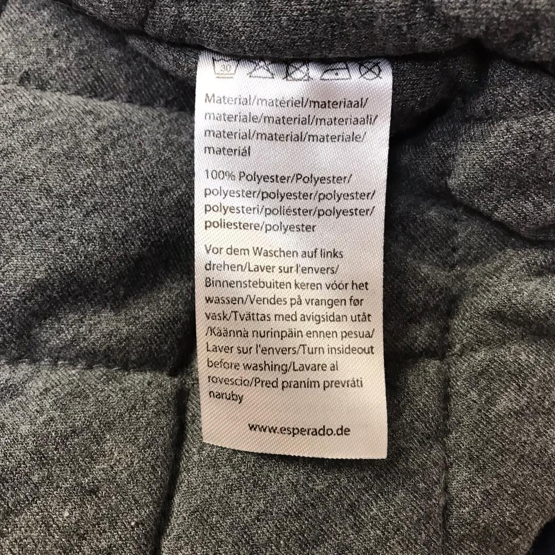 ESPERADO 中綿入りジャケット ドイツ 乗馬ブランド 袖口リブ ネイビー