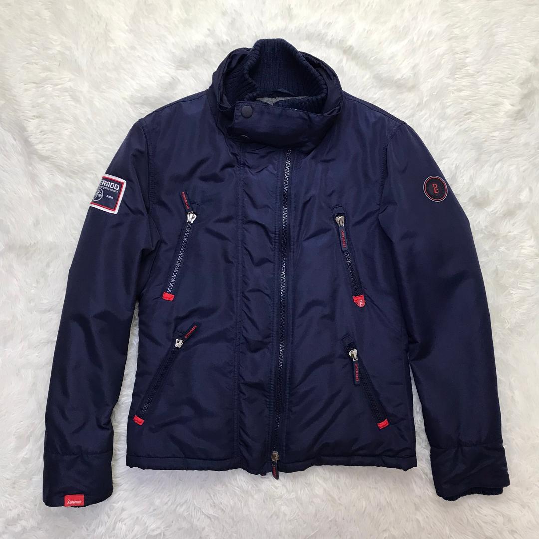 ESPERADO 中綿入りジャケット ドイツ 乗馬ブランド 袖口リブ ネイビー