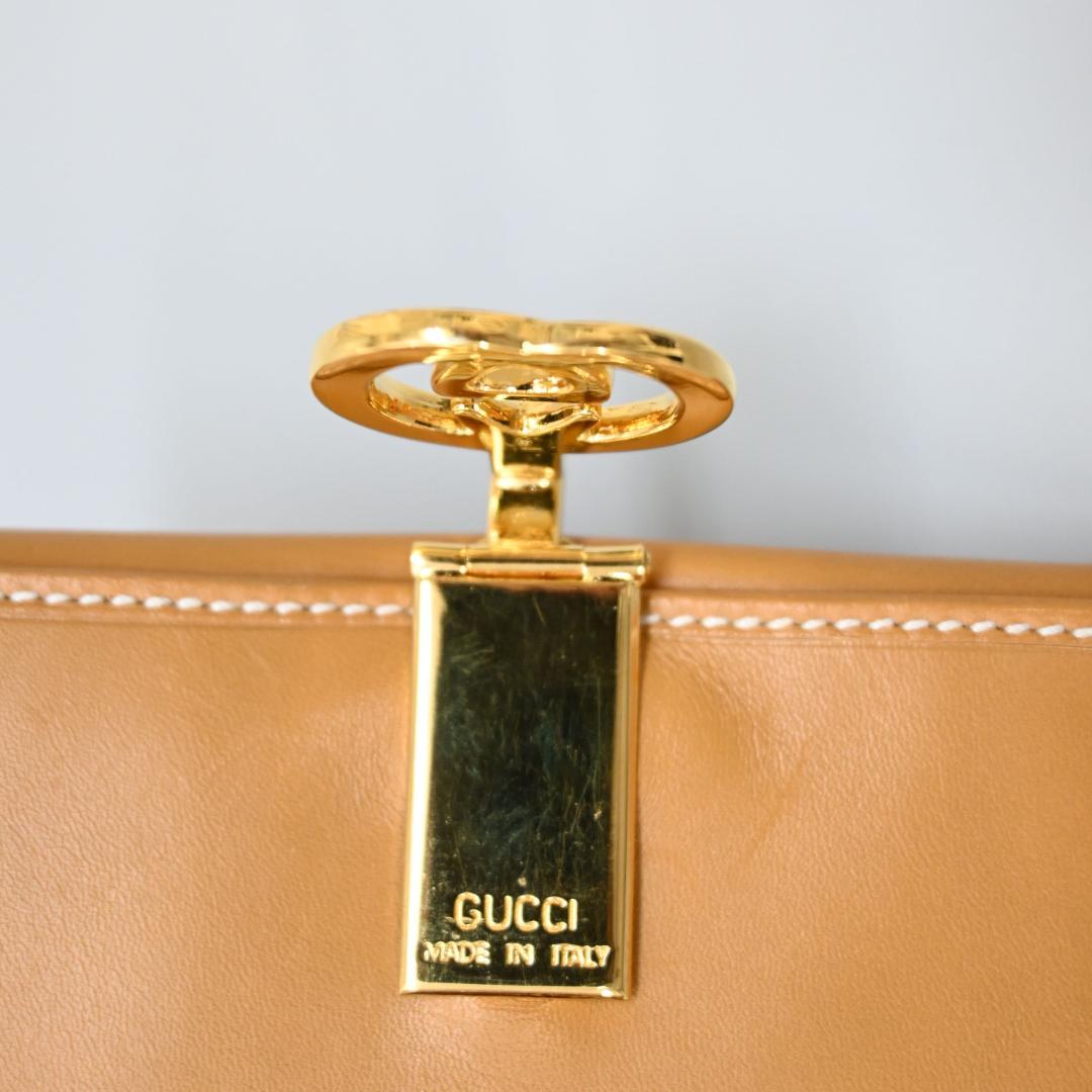 ■ 48348★年 グッチ マイクロGG 2つ折財布 オールドグッチ ベージュ*