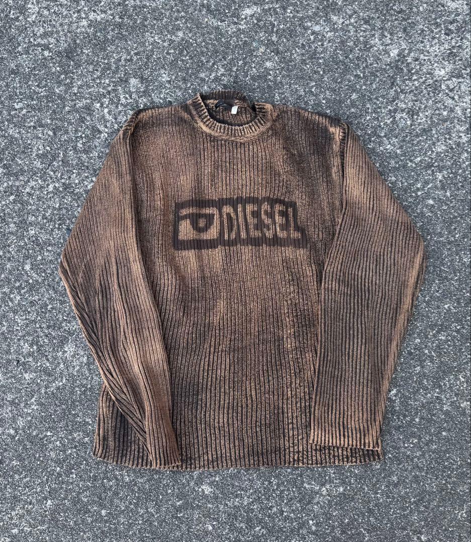 た*か様 DIESEL ブラウンリブニット 長袖 00s