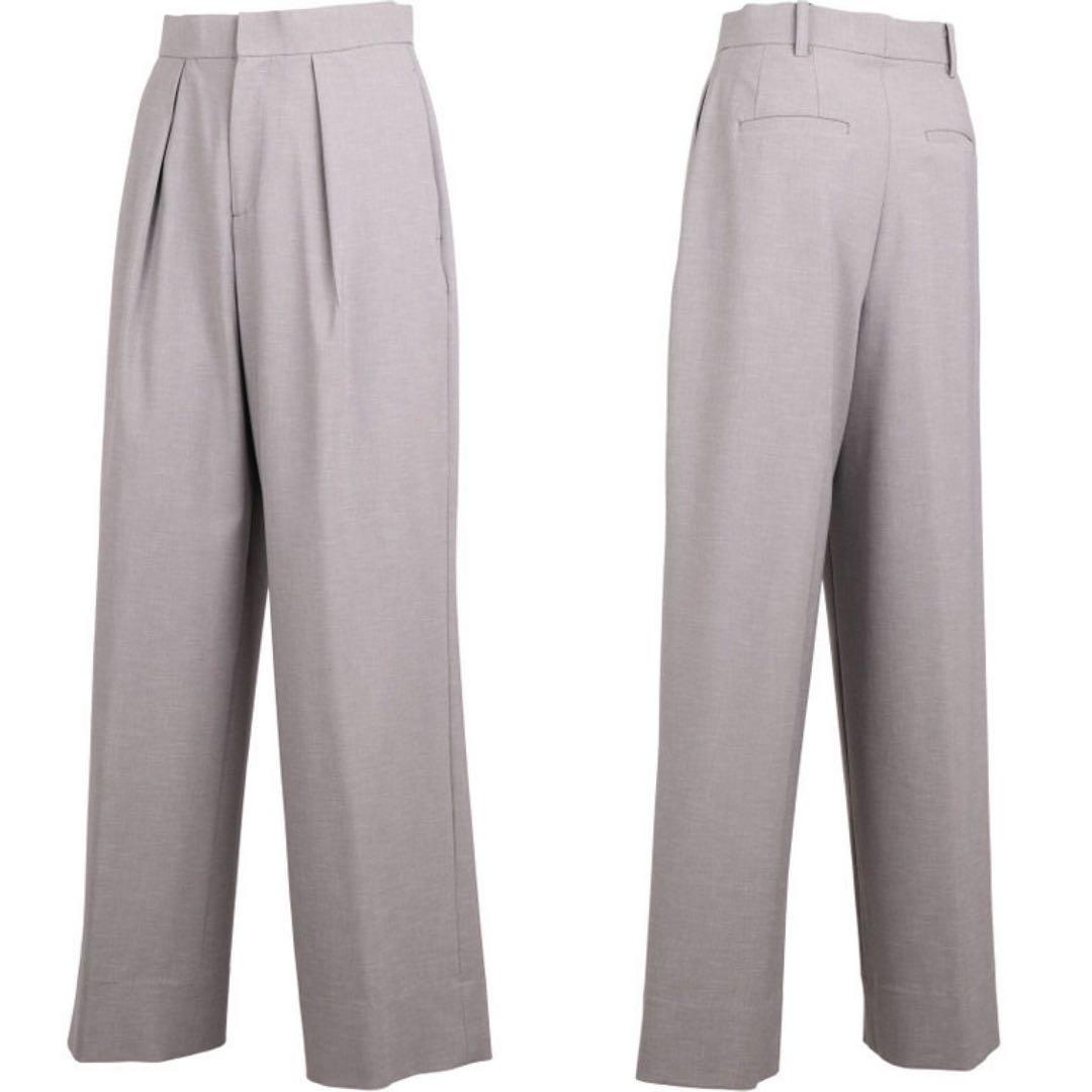 (現行品)スーツセレクト　ダブルスーツパンツセットアップ　洗える　ストレッチ