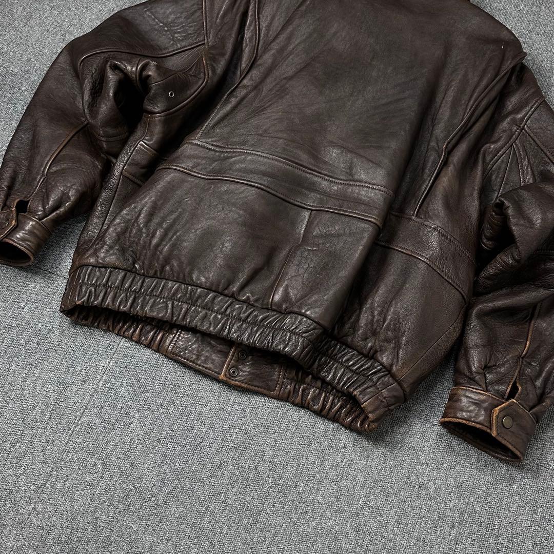 90s G-1 羊革 レザージャケット フライトジャケット g1 本革 ブルゾン