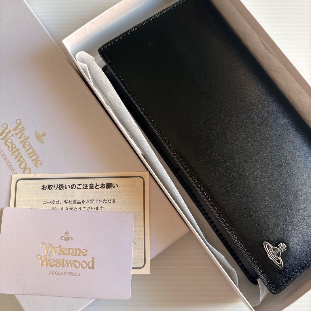 VivienneWestwood ヴィヴィアンウエストウッド 長財布 牛革 黒