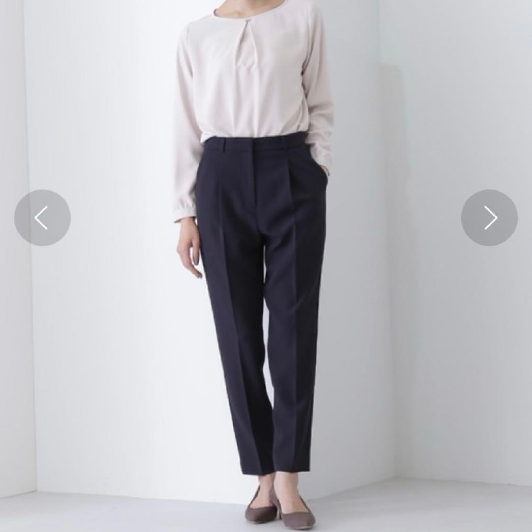 セットアップスーツ✨ナチュラルビューティーベーシック　ストレッチ　紺　上下S