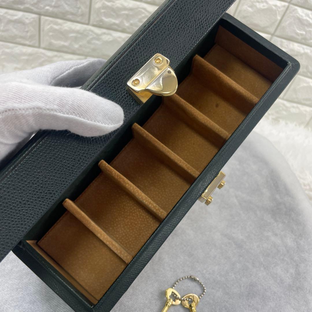 BALLY/バリー、腕時計ケース、ジュエリーケース、小物入れ、本革、鍵付き