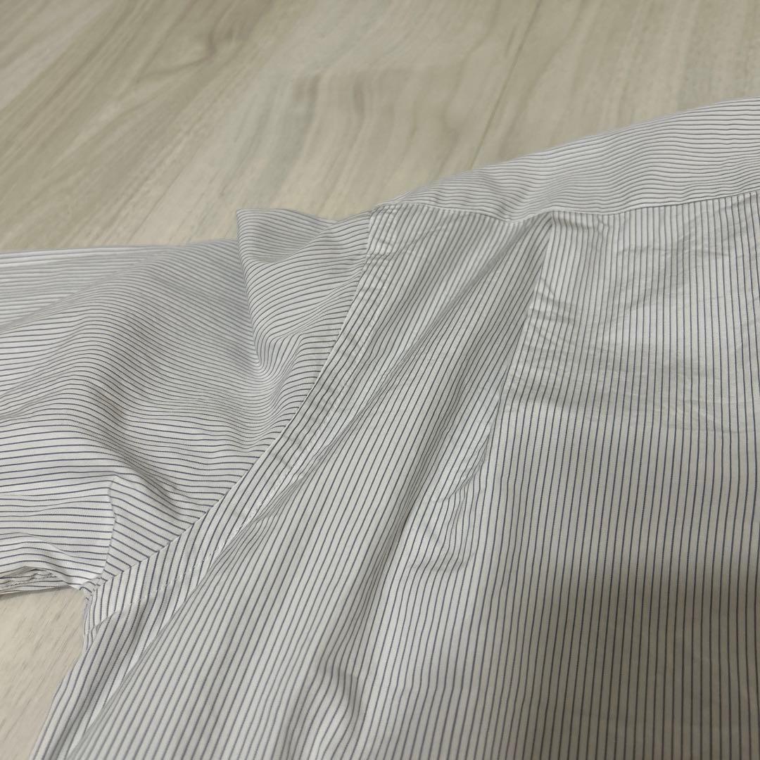 マーガレットハウエル メンズS バンドカラーシャツ ストライプ