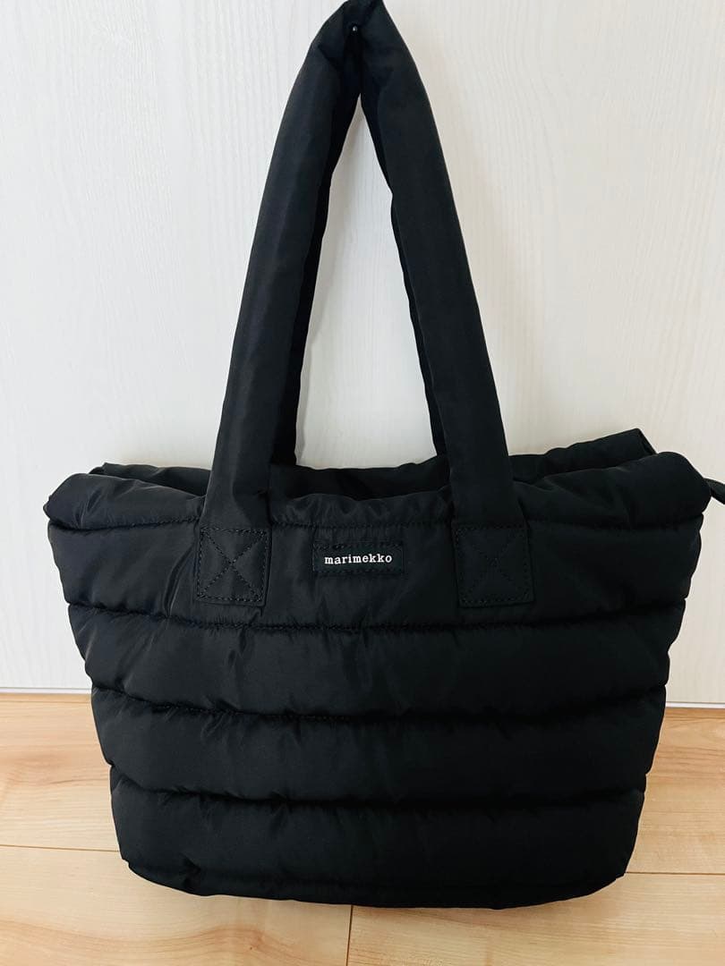 marimekko MILLA ブラック トートバッグ　マリメッコ　ミラ