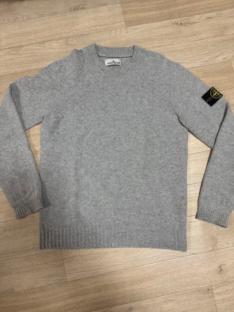 STONE  グレー クルーネックセーター