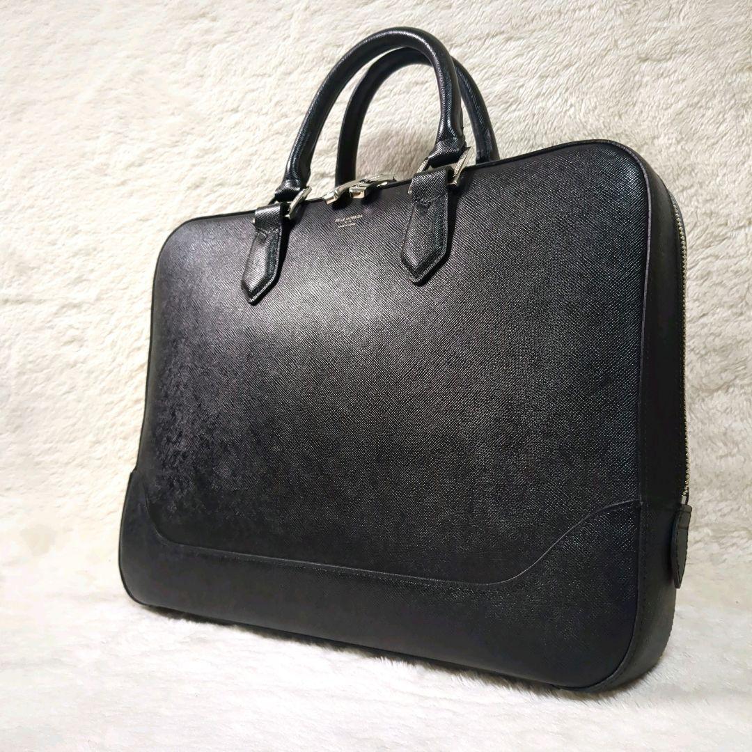 極美品✨PELLE MORBIDA レザービジネスバッグ ブリーフケース 黒