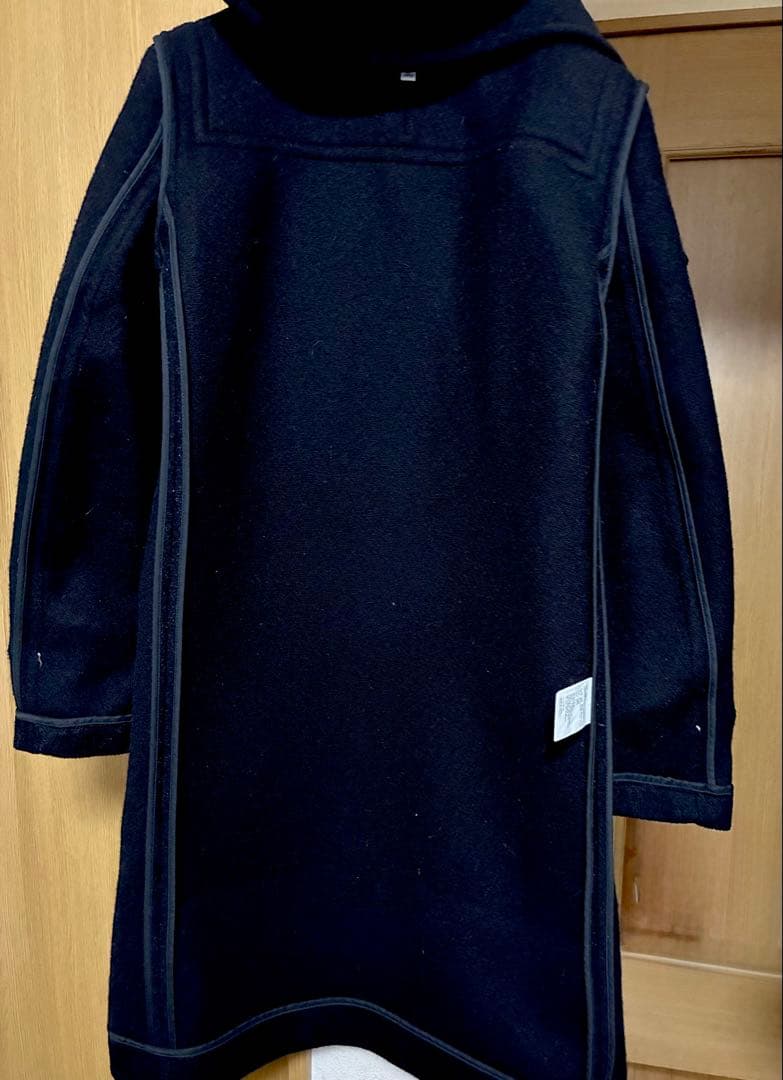 HYKE ダッフルコート黒　size2 白トグル